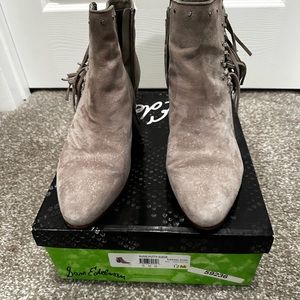 Women - Sam Edelman - Gray - Suede - Booties - Size 12